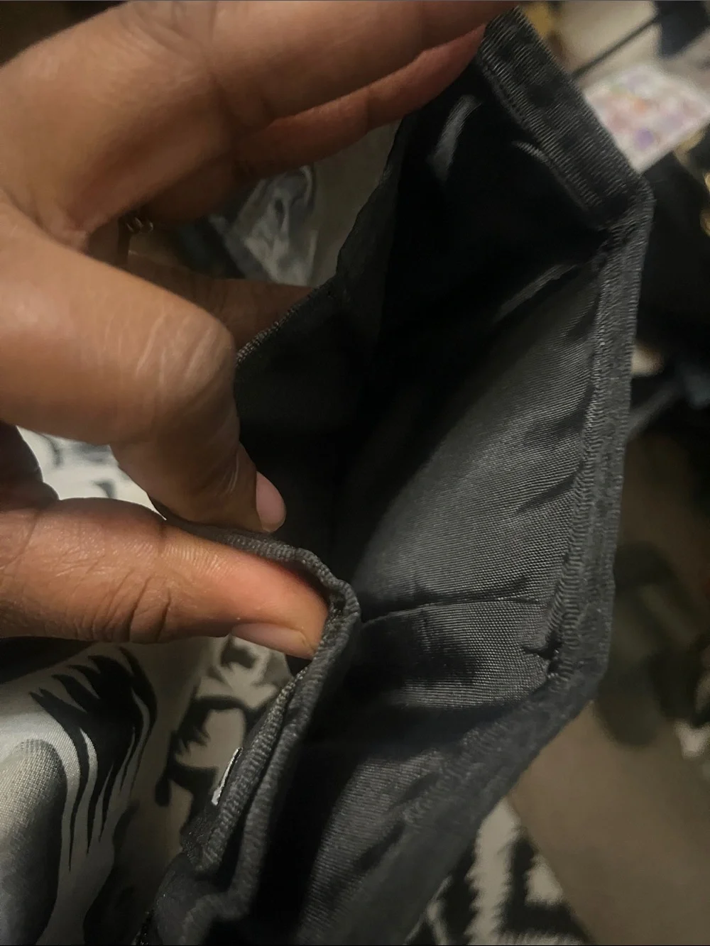 Vans Purple & Black Checkered Tri-Fold Wallet
